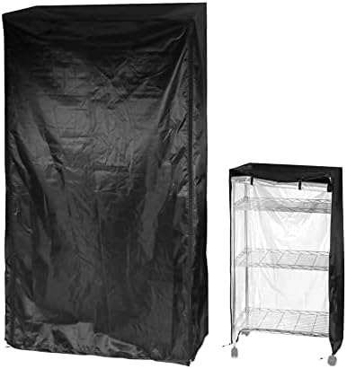 QWORK Storage Shelving Unit Cover, Wire Rack Cover by QWORK