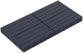 Ball & Cast Plastic Interlocking Deck Tiles, Lengthen 24"x12"Patio Floor Tiles by HCIOANHomecabinetseries