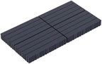 Ball & Cast Plastic Interlocking Deck Tiles, Lengthen 24"x12"Patio Floor Tiles by HCIOANHomecabinetseries