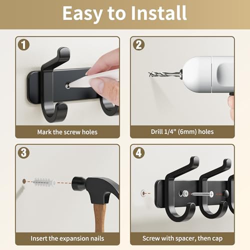 Coat Rack Wall Mount Heavy Duty, Wall Coat Hanger - Image 6