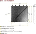 12 Pack 12"x12" 1/2" Thick Non Slip Interlocking Self Drainage Tiles - Image 7