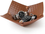KINIVA PU Leather Jewelry Valet Tray by KINIVAFashionJewelry