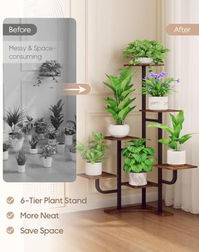 Homsorout Corner Plant Stand Indoor - Image 5