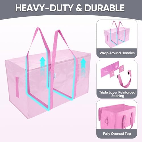 TICONN 6 Pack Extra Large Moving Bags Heavy Duty - Image 3