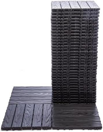 68 Pcs Interlocking Deck Tile, 61.60 Sq.Ft Deck Flooring Outdoor Waterproof All - Image 2