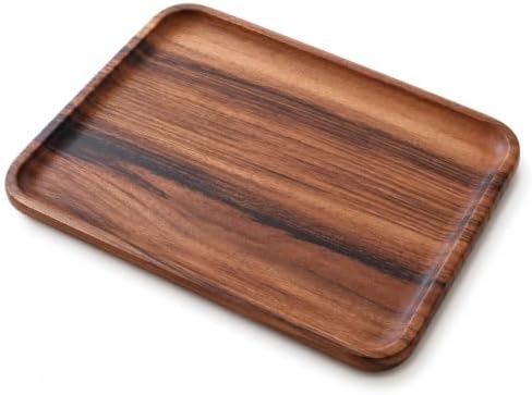 Walnut Valet Tray, Wooden Catchall Tray by Unknown