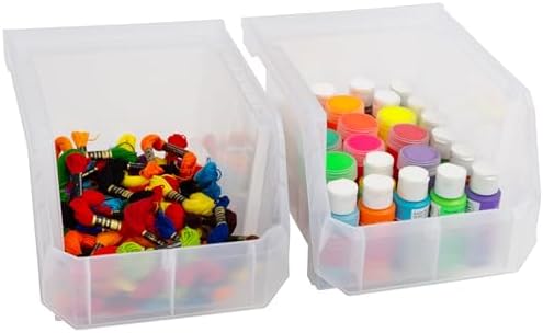 ReadySpace Medium-Tall Stackable Plastic Storage Bins - Image 5
