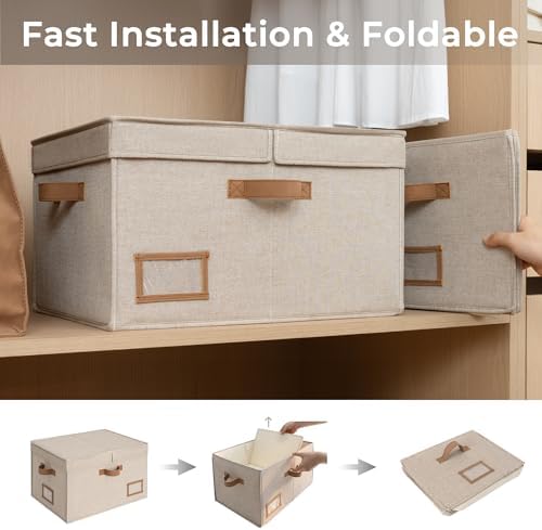 StorageWorks Large Decorative Storage Boxes - Image 4