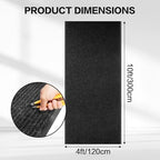 Commercial Carpet Runner, 4ft x 10ft Ribbed Hallway Runner Rug - Image 3