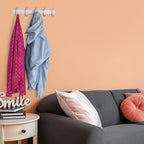 White Coat Rack Wall Mount – 15 Inch Stainless Steel Hook Rail - Image 4