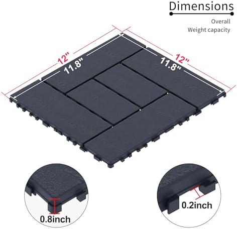 Plastic Interlocking Deck Tiles - Image 6