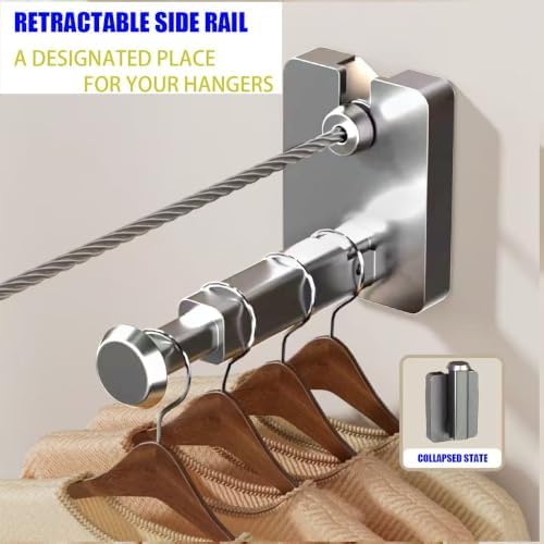 Upgrade-Retractable Clothesline Indoor, Non-Sagging Outdoor Clothes Line - Image 3