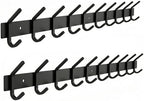 Coat Rack Wall Mount – 30 Inch Stainless Steel Hook Rail by SAYONEYES