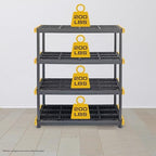 CX 4-Tier Heavy Duty Plastic Storage Shelves - Image 4