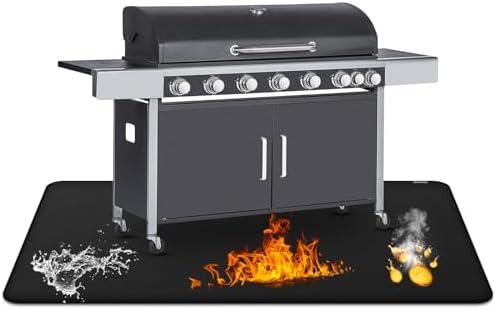 40 x 60inch Under Grill Mat for Outdoor Grill, Double-Sided Fireproof Grill Pad by FIREWESS