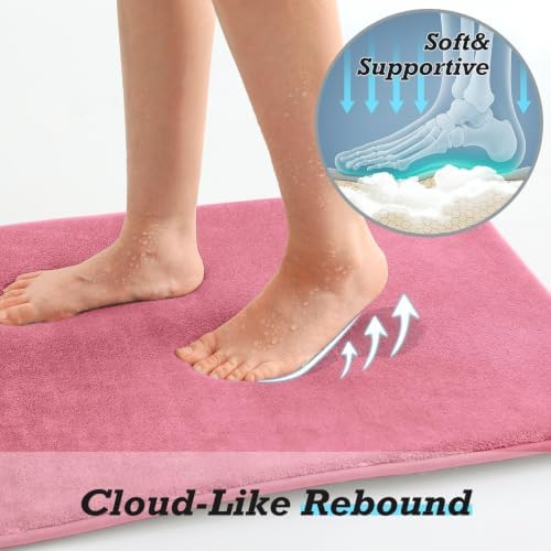 HUXMEYSON Bathroom Rugs Sets 3 Piece, Non-Slip & Quick Dry Bath Mat Set - Image 7