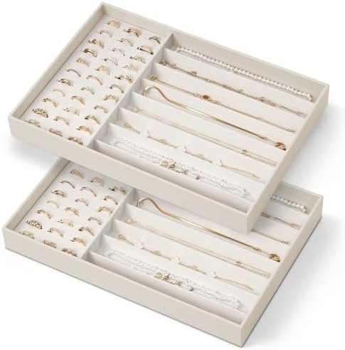 VLANDO Stackable Jewelry Tray, Drawer Organizer by VLANDO