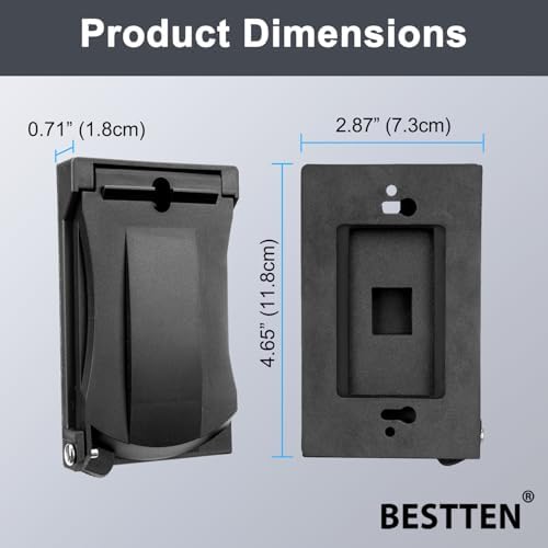 3 Pack BESTTEN Outdoor Outlet Cover - Image 4