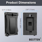 3 Pack BESTTEN Outdoor Outlet Cover - Image 4