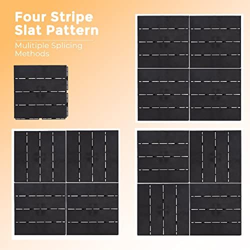 ASTEROUTDOOR Interlocking Deck Tiles Plastic Waterproof Outdoor Flooring 12" x - Image 6