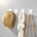 DELITON Adhesive Towel Hooks, SUS 304 Steel No Drill Shower Hooks - Image 4