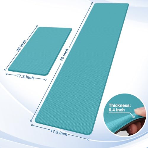 StepRite Kitchen Mats for Floor, 2-Piece Anti-Fatigue Kitchen Rugs - Image 2