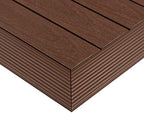 1/6 ft. x 1 ft. Quick Deck Composite Deck Tile Outside Corner Fascia in by NewTechWood