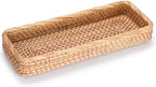 Hipiwe 15.8" Rattan Bathroom Basket Tray by Hipiwe