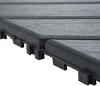 Plastic Interlocking Deck Tiles 12"x12" Waterproof Outdoor Patio Flooring PP - Image 7