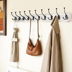 IBosins Vintage White Wall Mounted Coat Rack - Image 3