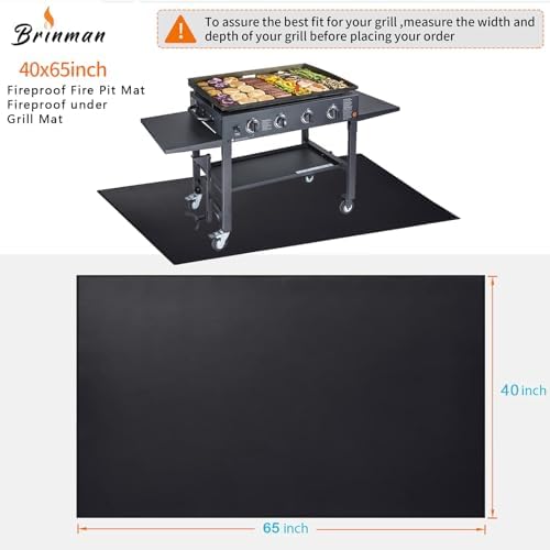 Large 65x40 inch under Grill Mats - Image 3
