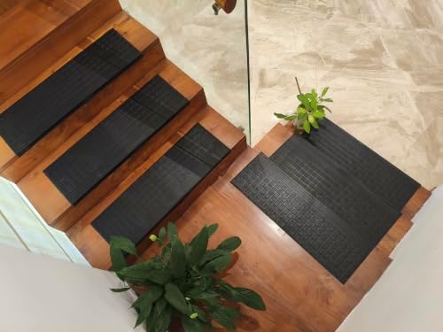 Stair Treads — 6 Pack 10x30 inch Summit Grip Rubber Stair Mats - Image 4
