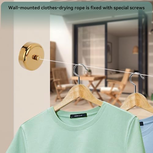 Retractable Clothesline Indoor, Laundry Line Clothes - Image 4