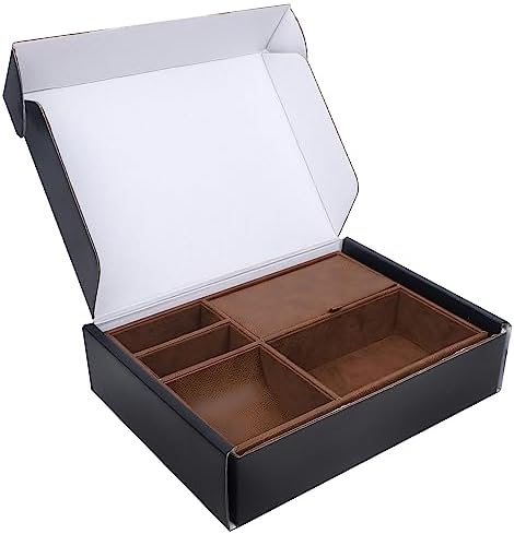 Zcaukya Men's Valet Tray, 5 Compartments - Image 7