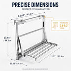 Balcony Portable Clothes Drying Rack, No Drill//Multipurpose//Space Saving - Image 6
