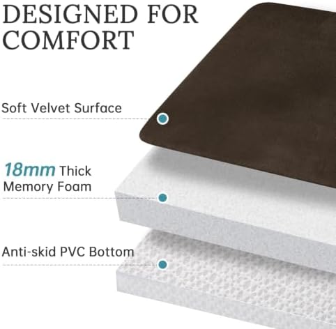 HUXMEYSON 3-Piece Memory Foam Bathroom Rug Set - Image 5