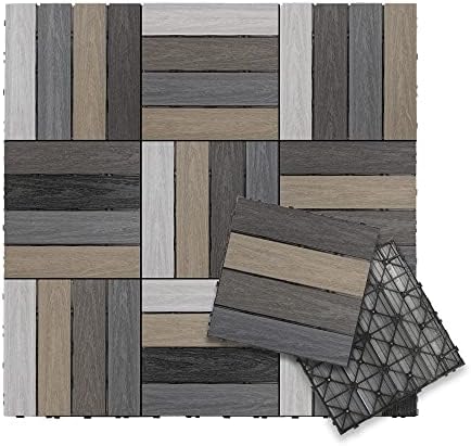 NewTechWood UltraShield Naturale 1 ft. x 1 ft. Composite Deck Tiles by NewTechWood