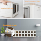 Storage Cabinet with Lids, Foldable Box, 8.4 Gallon, With Double Door and Buckle - Image 6