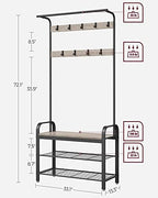 VASAGLE Coat Rack, Hall Tree - Image 5