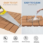 Goovilla Plastic Interlocking Deck Tiles, 27 Pack 12"x12" - Image 4