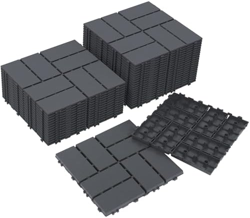 Neoaider Decking Tiles 36Pcs, Dark Grey by Neoaider