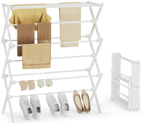 Foldable Clothes Drying Rack, Reinforced Joints by SpaceHidden