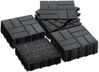 36 PCS Plastic Interlocking Patio Deck Tiles by SAILARYPatioFurniture