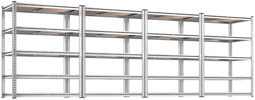 REIBII 2020LBS Garage Shelving Heavy Duty Metal Shelving 5 Tier Storage Shelves by REIBII