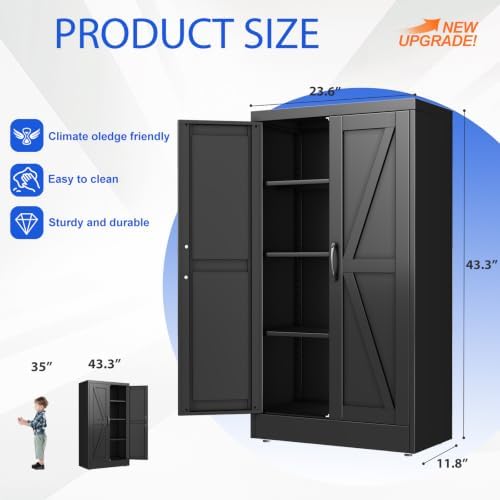 GAIOUS 43.3'' Tall Kitchen Pantry Cabinet - Image 2
