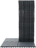 Plastic Interlocking Deck Tiles, 44 Pack Patio Deck Tiles, Patio Floor Decking by Fegherug