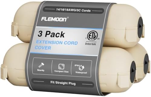 Flemoon Outdoor Extension Cord Safety Cover by FLEMOON