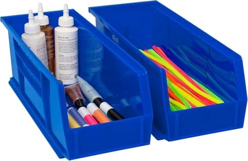 Akro-Mils 12 Pack AkroBins Plastic Storage Bins, Space-Saving Stackable - Image 4