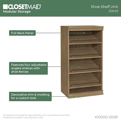 ClosetMaid Modular Storage Stackable Shoe Shelf Unit - Image 5