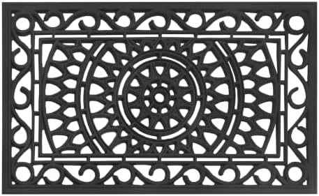 Sunburst Rubber Doormat by Unknown